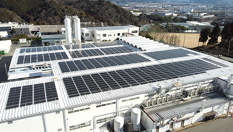 福崎事業所の太陽光発電設備